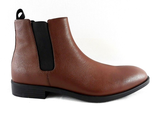 Calvin Klein Mens Corin Brown Leather 