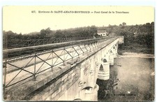 S02-8124, SANIT AMAND MONTROUD, PONT CANAL DE LA TRANCHASSE, 100 Y-O POSTCARD