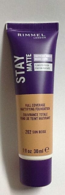 rimmel stay matte full coverage foundation