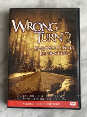 DVD ''WRONG TURN 2'' OHNE AUSGANG UNRATED VERLEIHVERSION 20TH FOX ITALIEN