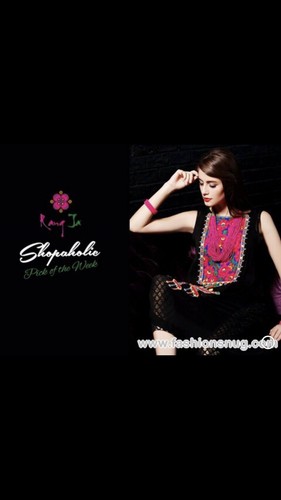 Pakistani Designer Rangja Rang Ja Black 
