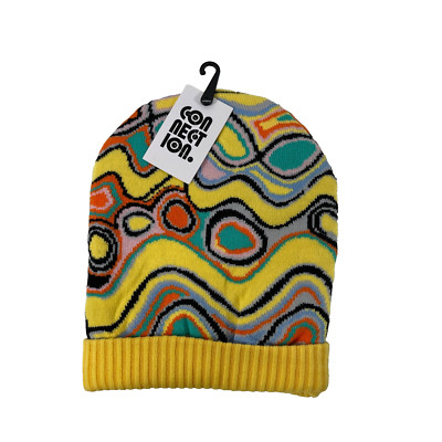 Connection Judy Napangardi Watson Mina-Mina Hair String Knit Hat W/Tags