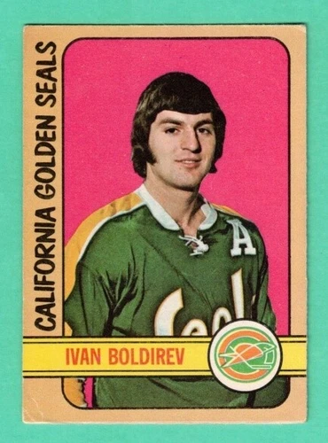 (1) IVAN BOLDIREV 1972-73 O-PEE-CHEE # 41 GOLDEN SEALS ROOKIE CARD  (H8632)