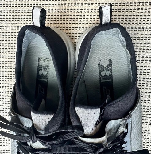 Under Armour Charged Mens Size 11.5 Gray Black Sneakers Shoes Lace Up Athletic - Picture 21 of 23