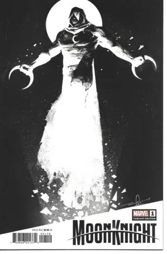 MOON KNIGHT #1 GERARDO ZAFFINO VARIANT MARVEL COMICS 2021 NEW UNREAD BAG BOARD