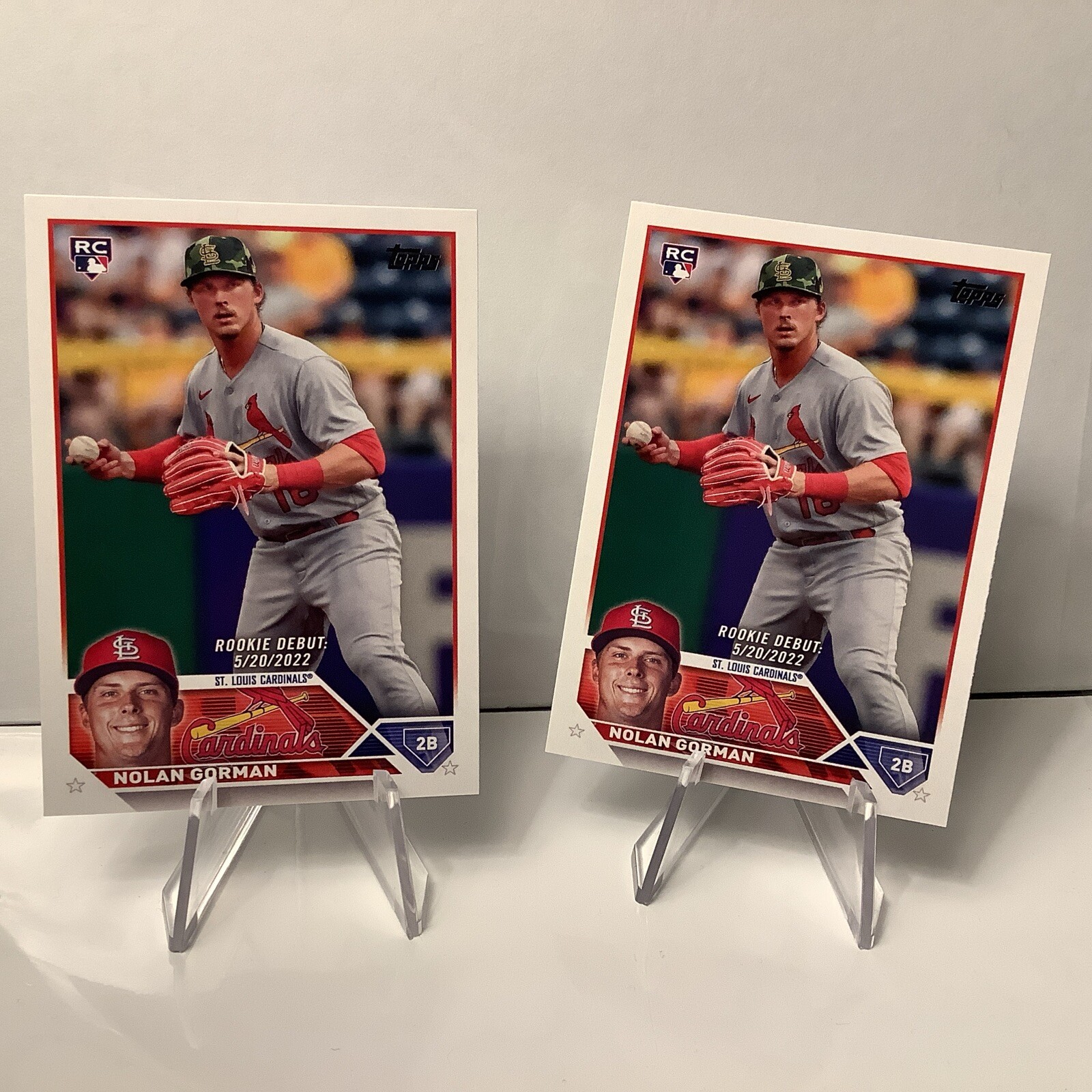 Nolan Gorman 2023 Topps Update Series Rookie Debut Cardinals 212 2