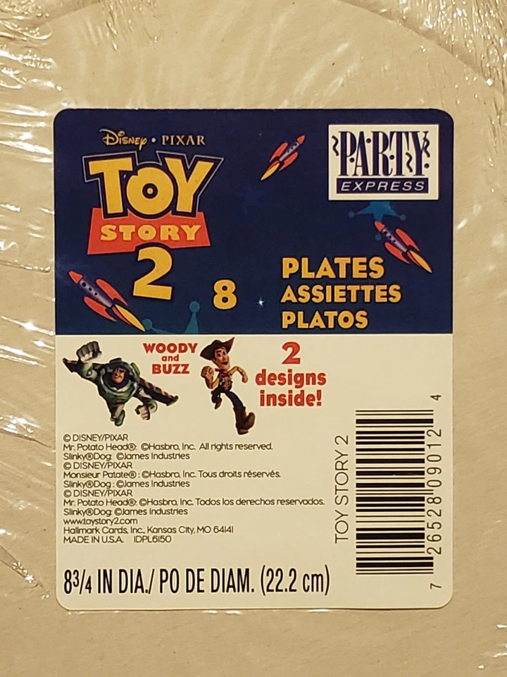 TOY STORY Star Power Woody Buzz Suministros de Fiesta de Cumpleaños Vajilla Decoraciones Foto 3 de 3