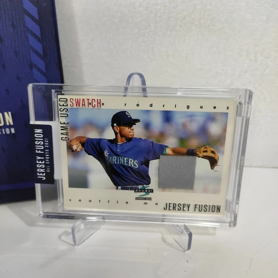 Jersey Fusion Baseball Alex Rodriguez Game Used Patch Swatch Seattle Mariners - Image 3 of 4