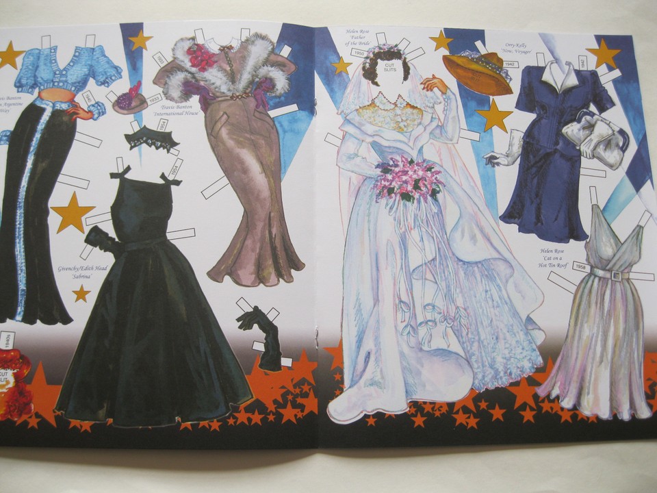 HOLLYWOOD STYLE OF THE '30s '40s and '50s Paper Dolls w/Fabulous Movie
