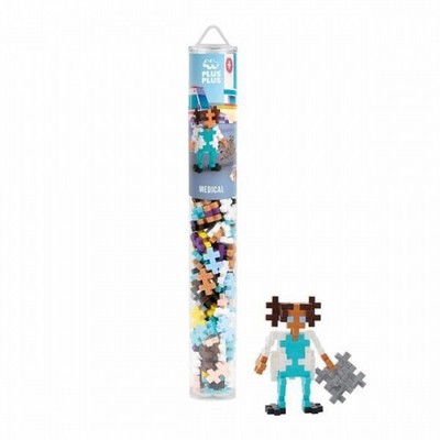 Plus Plus 9604295 - 100 Kreativ Bausteine Doktor|ab 5 Jahren
