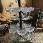 Set Of 12 BLEINKRISTALL West Germany Lead Crystal Sherbet Champagne Glasses — photo 10
