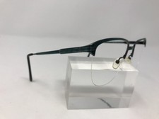 Marcolin Eyeglasses Italy 7060-772 Teal Metal Frame 56-17-135 Half Rimless 9187