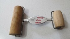 Vintage - EKCO Pastry and Pizza Roller - Made in USA - Small double Rolling Pin