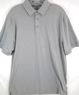 Under Armour HeatGear-Mens Classic Polo Shirt-Large-Gray-GOLF Casual-Short Sleev
