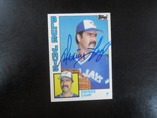 1984 Topps Traded # 69T Dennis Lamp Autograph Signed Card (M) Toronto Blue Jays