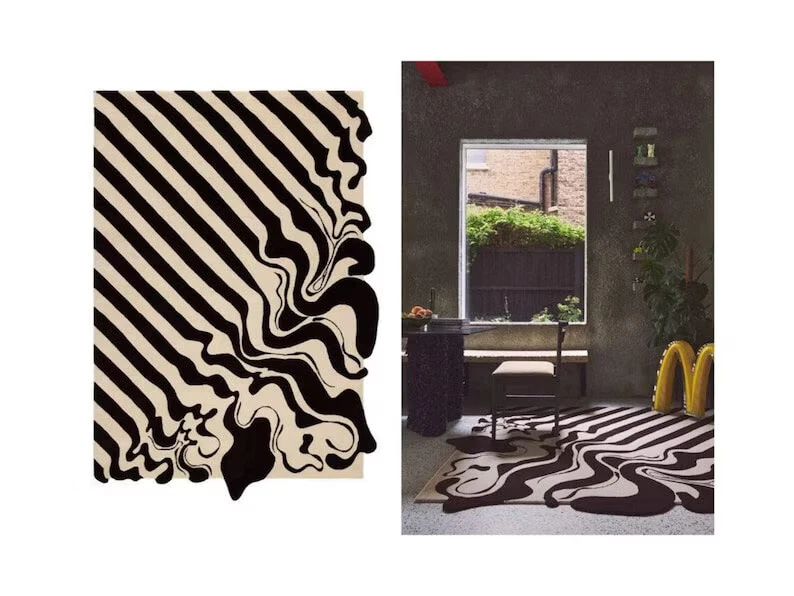 Melting Premium Hand Tufted Modern New Zealand Rug for bedroom Drawing Room kitc - Image 4 of 4