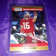 Joe Montana #2 Authentic Pro Set Error Card 🔥🔥🔥 NFL Player of the Year
