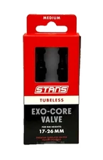 Stan's Tubeless Exo-Core Valve Stems - Alloy, Tall, Black, Pair