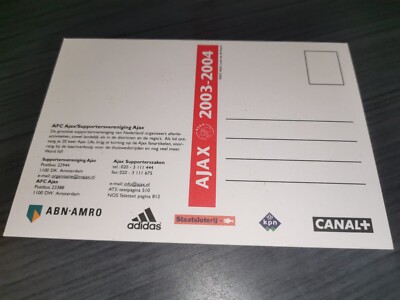 Zlatan Ibrahimovic hand signed Ajax Amsterdam autograph card very