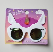 Unicorn Shades Sunstaches Animal Fancy Dress Up Halloween Costume Accessory Kids