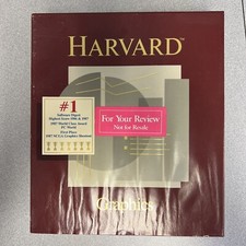 1987 IBM Software Harvard Graphics Version 2.1; 5 1/4  3 1/2 Disks Demo