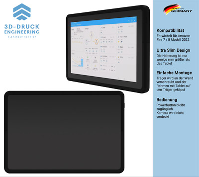 Wandhalterung Amazon Fire 7 8 2022 Tablet Halter Wallmount Smart Home Assistant