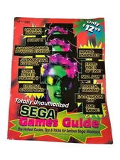Vintage 1994 Totally Unauthorized Sega Games Guide Book Brady Games