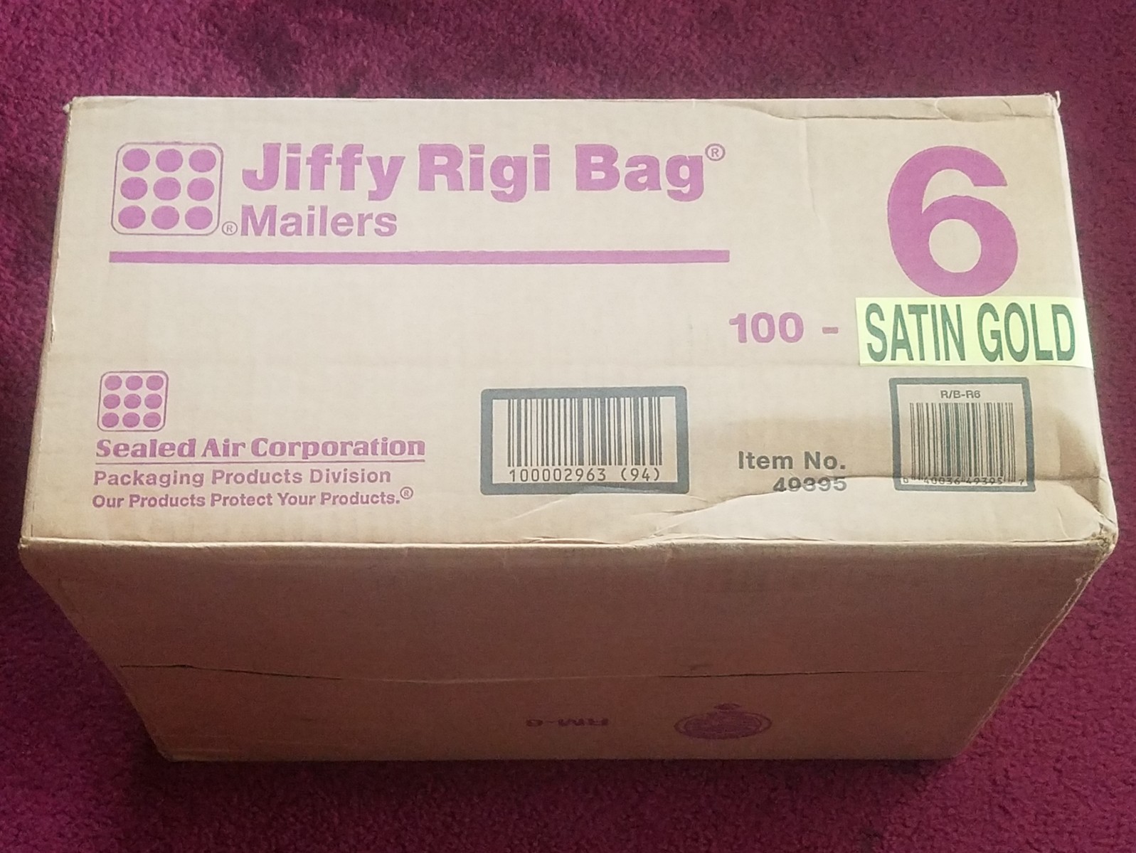 100 6 12 1/2 X 15" Jiffy Rigi Bag Cardboard Mailers! Satin Gold eBay