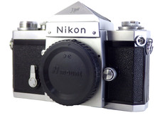 Nikon F Eyelevel Silver Body 35mm SLR Film Camera w/o Lens First G Classic JAPAN