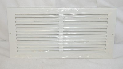 Lima 001029 White Stamped Face Return Grille 60GH 14 By 6 Inches