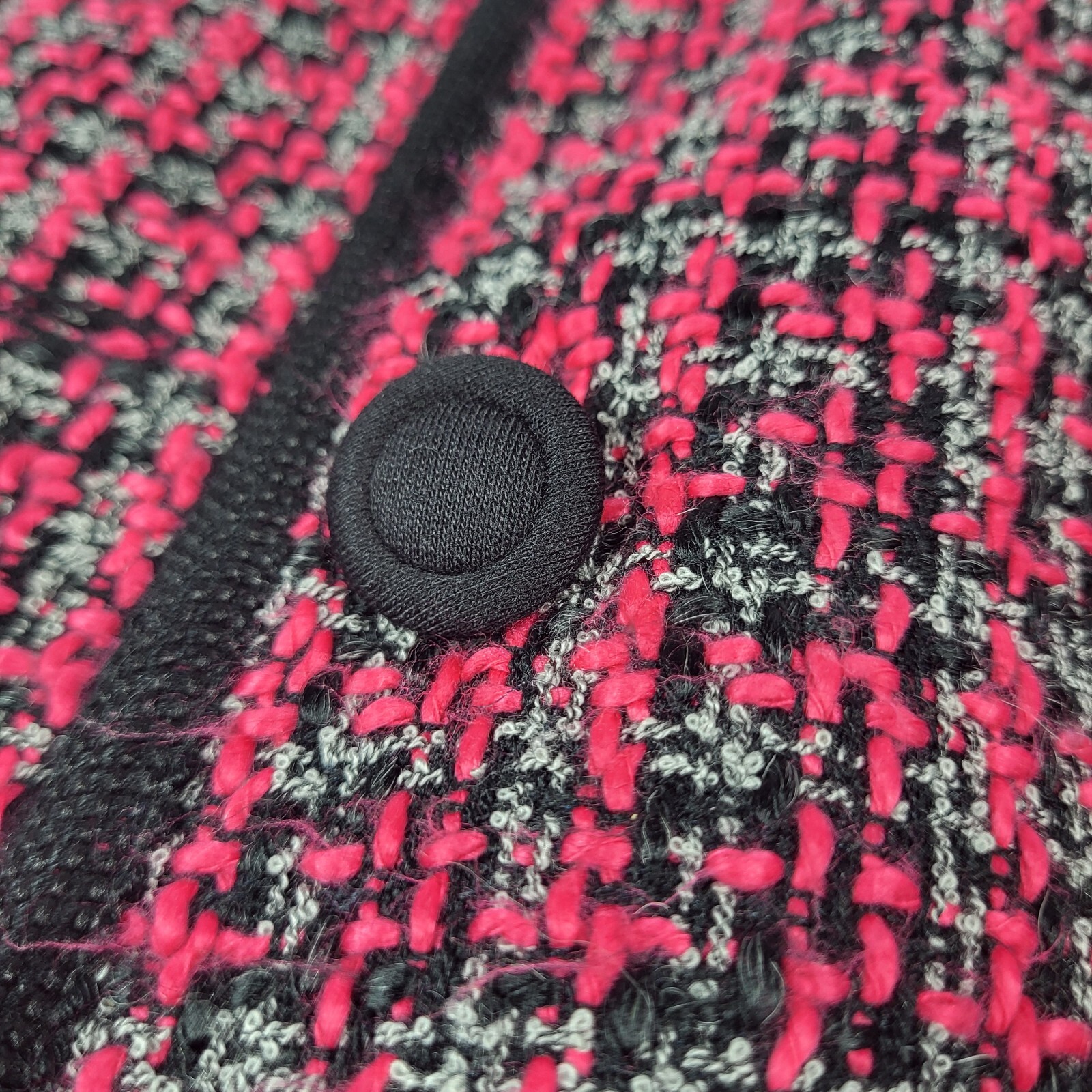 Pendleton Collared Jacket Women's 6 Pink Plaid Tw… - image 9