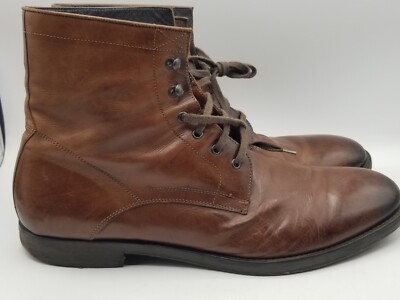 To Boot New York Adam Derrick brown leather lace up boots  display picture 1