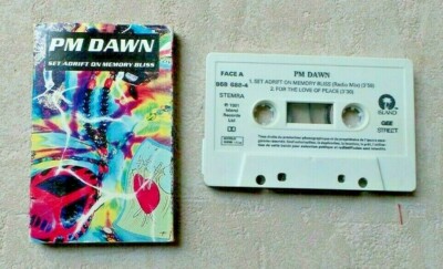 MUSIK AUDIO CASSETTE K7 TAPE / PM DAWN ''SET ON MEMORY BLISS'' 4T 1991 HIP HOP