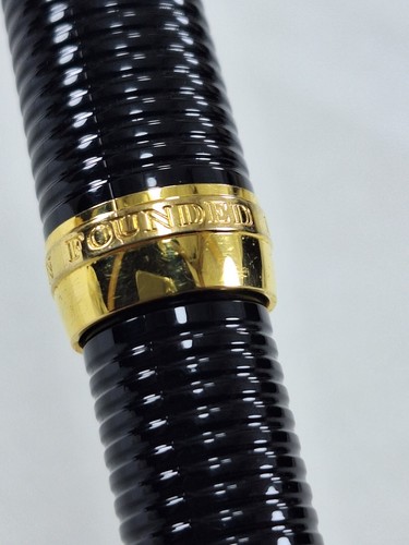 Rare Sailor Founded Japan 1911 Fountain Pen 14k Jabara Black Nagahara H-MF - Picture 4 of 16