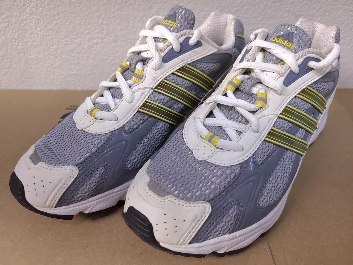 NEW Vintage Womens adidas Uraha Size 8 White Grey Yellow Running Shoes 2005