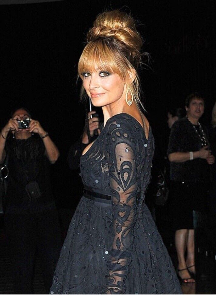 【美品】EMILIO PUCCI 総レースワンピース ブラック 背中見せ 長袖 New Emilio Pucci Runway Embroidered Lace Black Long Gown Maxi