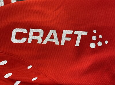 Maillot Cyclisme Femme CRAFT L1 Ventilation - Rouge - Taille M - État Proche Du Neuf