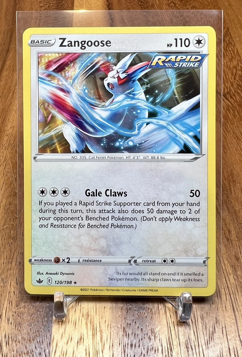Zangoose 120/198 Non Holo Rare SWSH Chilling Reign Pokemon Card NM