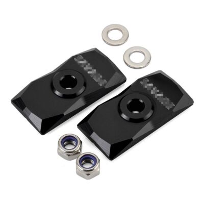 Black Chain Adjuster Swingarm End Cap For Kawasaki NINJA 250/R/SL