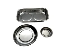 Magnetic Stainless Steel Parts Trays - Choice of 3 Sizes