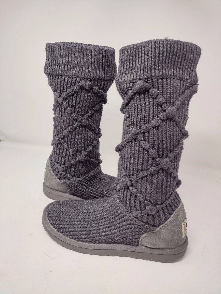Ugg gray clearance sweater boots