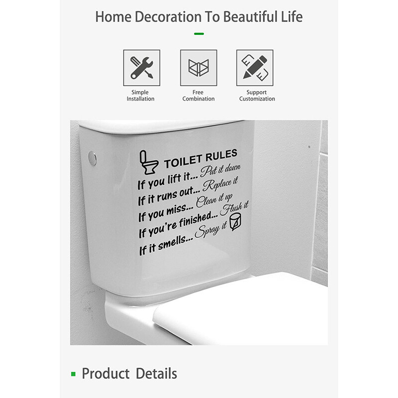 Funny Toilet Seat Sofa Chair Wall Stickers Bathroom Home Decoration Dec