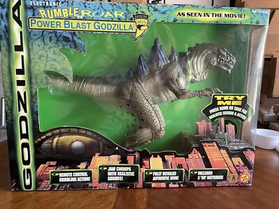 激レア☆TOYBIZ ゴジラPOWER BLAST GODZILLA 箱付き Toybiz Godzilla Electronic Rumble 'N Roar: Power Blast Remote