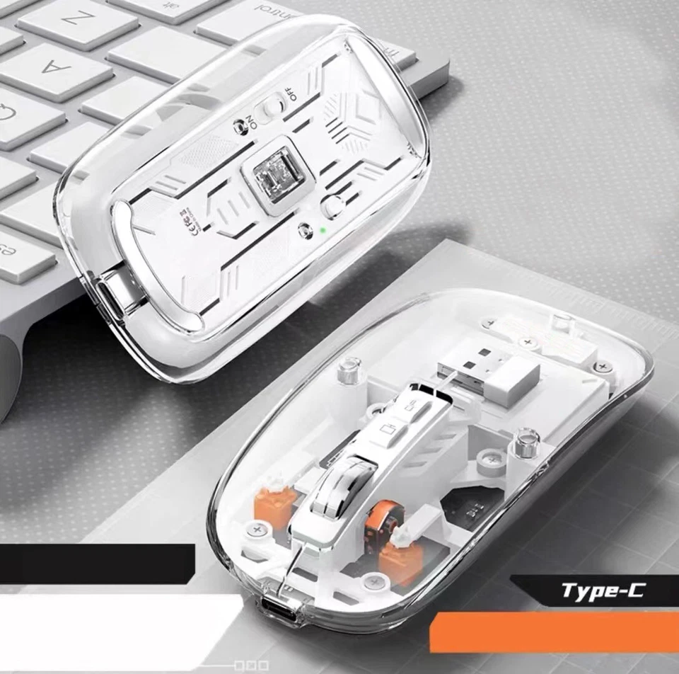 Wireless Bluetooth mouse optics mini Portable Rechargeable magnetic attraction - Image 3 of 4