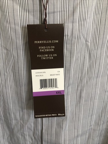 Perry Ellis Men's Long Sleep Shirt Size XXL - Picture 4 of 9