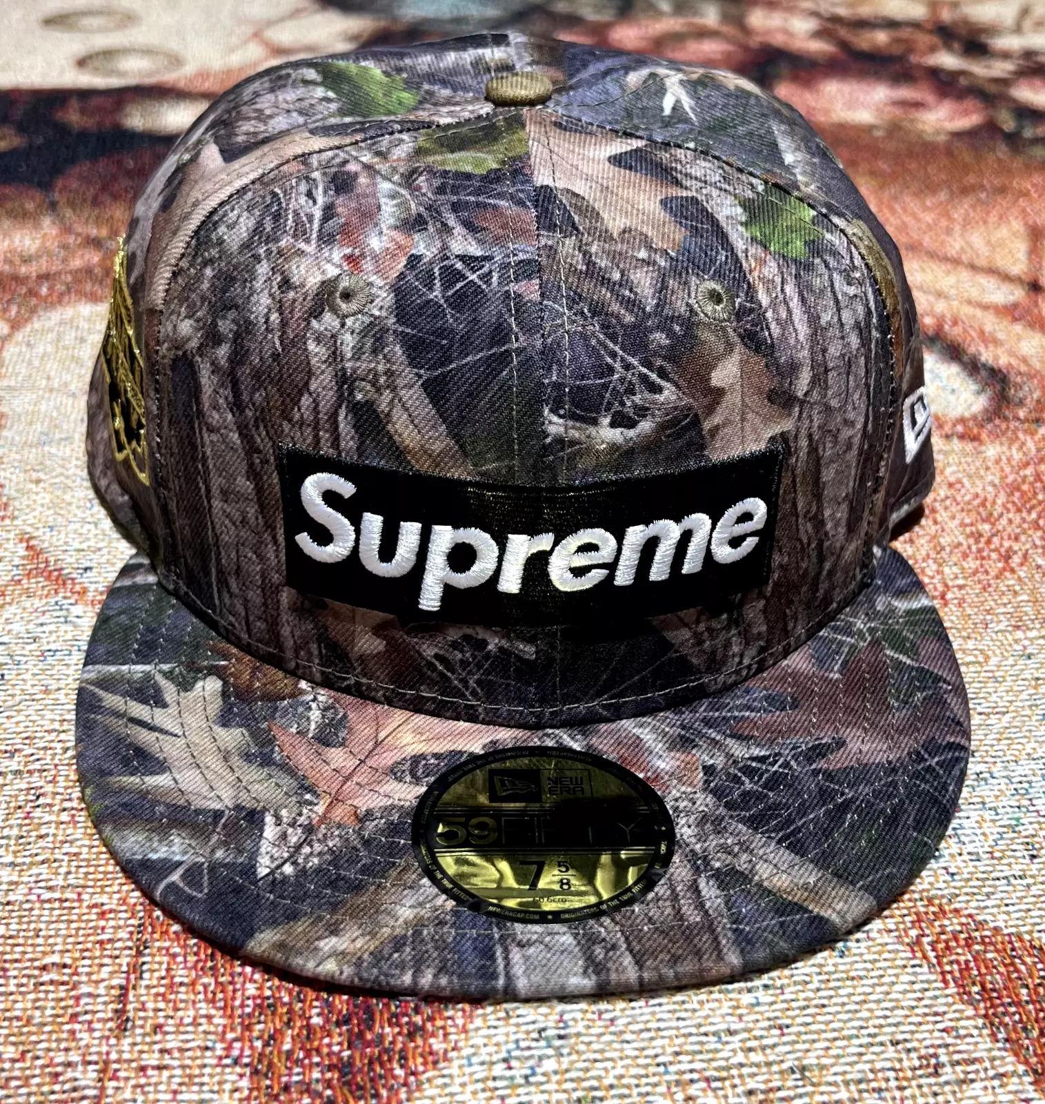 Casquette ajustée logo Supreme Championship Box New Era TrueTimber Kanati camouflage 7 5/8