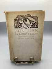 1926 Antique Classic Book "Don Juan" Lord Byron, Illustrated-1st Edition