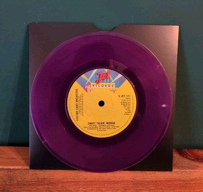 Electric Light Orchestra Sweet Talkin' Woman 7'' Purple Record 1978 Jet Records