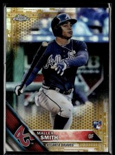 2016 Topps Update Chrome Gold Refractor Mallex Smith RC 50/50 Atlanta Braves