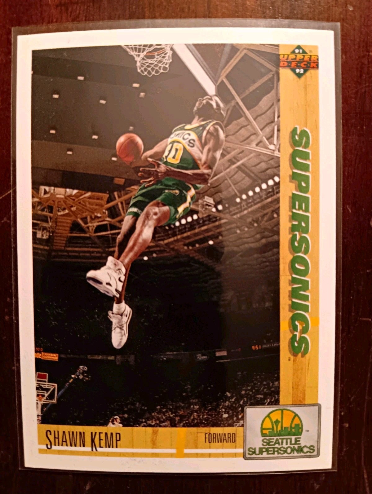 Upper Deck 1991-92 NBA 3-Card Lot SuperSonics Kemp/Payton/Barros #173 #153 #102
